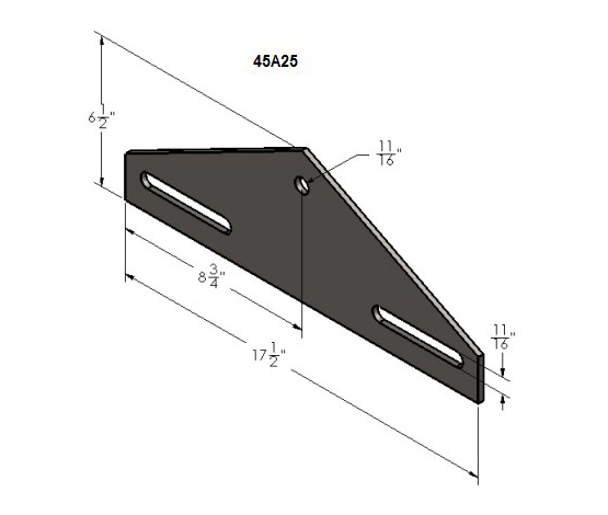 heelplate 45A25 555x470